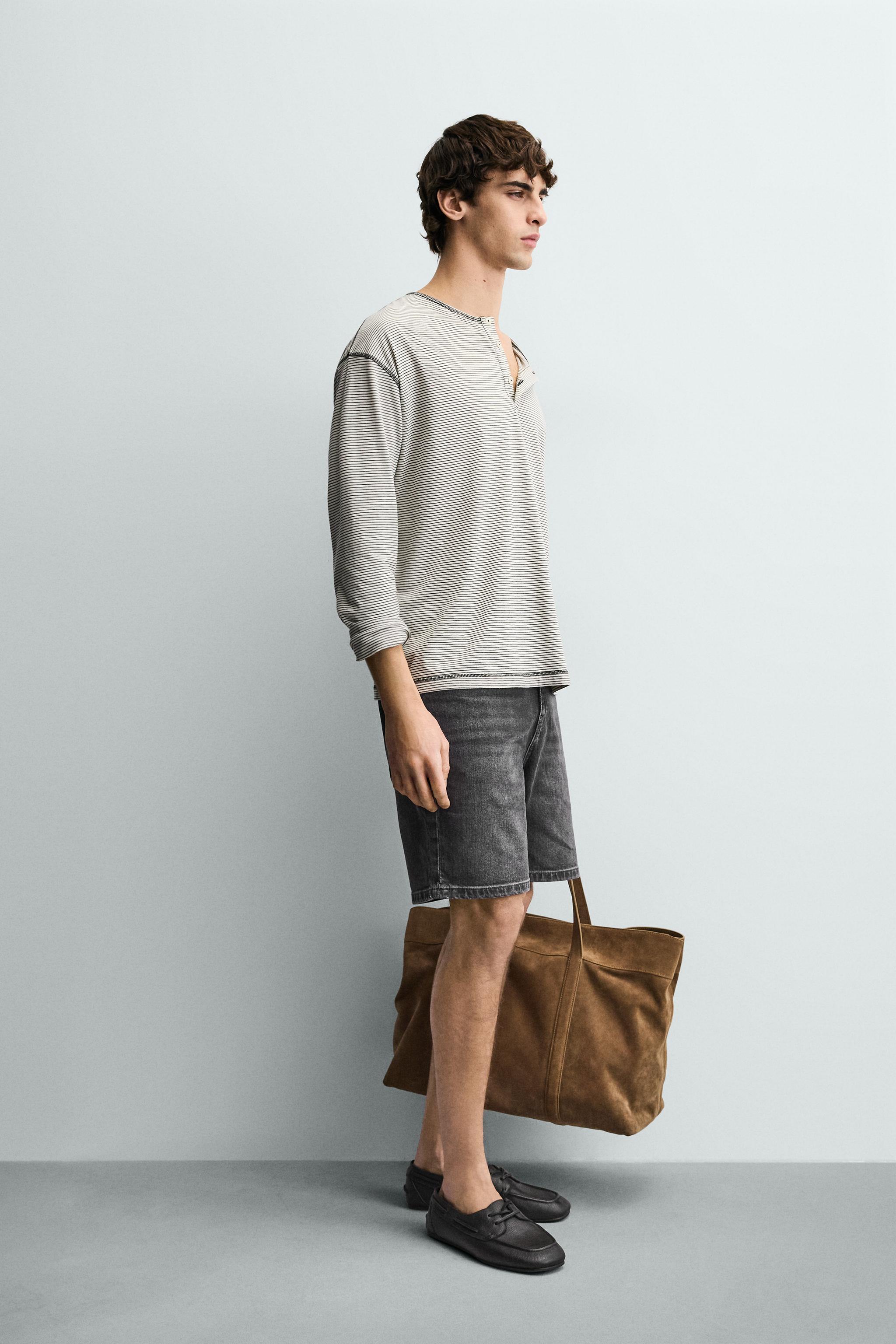 REGULAR FIT DENIM SHORTS